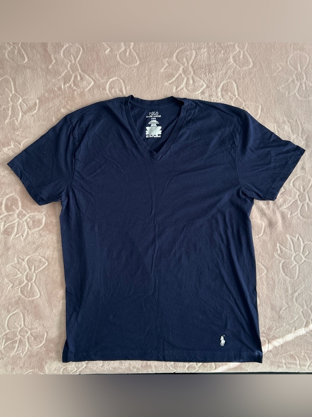 Blue Polo Ralph Lauren V-Neck T-Shirt